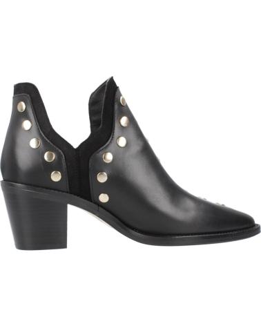 STIVALETTI ALPE NEVADA NERI CON BORCHIE LATERALI NEGRO