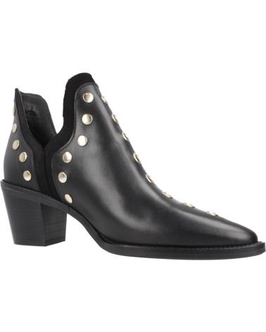 STIVALETTI ALPE NEVADA NERI CON BORCHIE LATERALI NEGRO