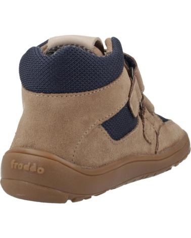 FRODDO G3110266-6: SNEAKERS ALTE CON STRAPPO MARRONE CHIARO E BEIGE BEIGE