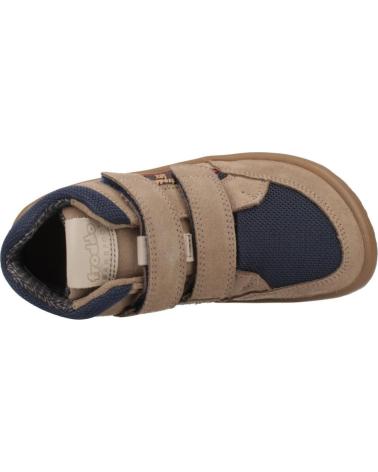 FRODDO G3110266-6: SNEAKERS ALTE CON STRAPPO MARRONE CHIARO E BEIGE BEIGE