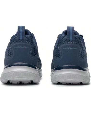 SKECHERS TRACK BLUE MESH SYNTHETIC SNEAKERS CASUAL BLU AZUL