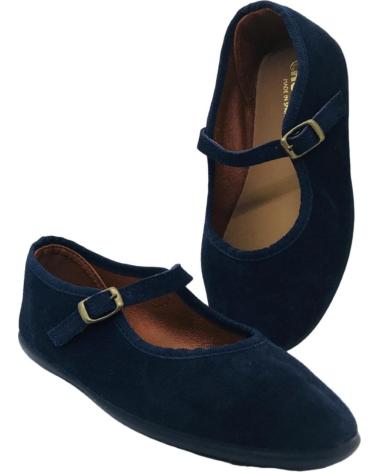 CHUCHES 9030-S RIB 00 - BABIES FILLE COULEUR MARINE MARINO