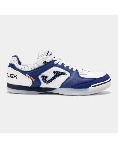 SCARPE DA CALCETTO JOMA TOP FLEX 2534 BIANCHE E BLU BLANCO AZUL