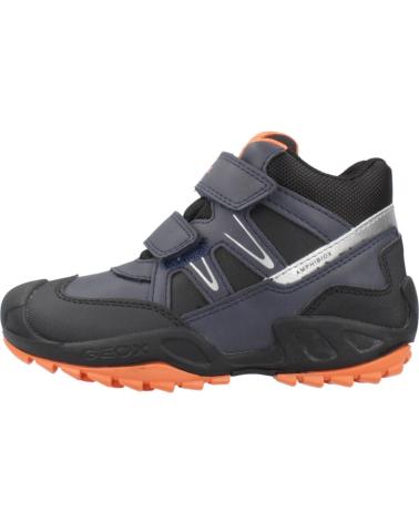 STIVALI GEOX J NEW SAVAGE B A PER BAMBINO - BLU CON CHIUSURA IN VELCRO C0659