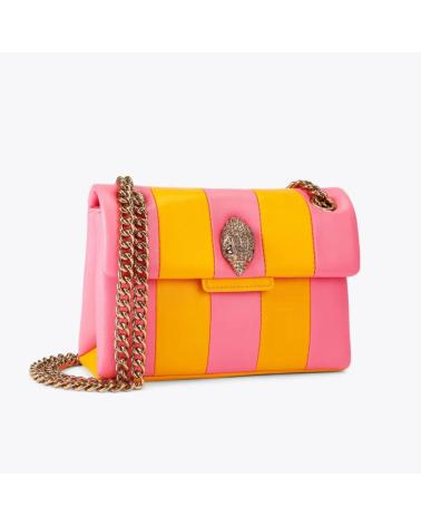 KURT GEIGER LONDON LEATHER MINI KENSINGTON UMHÄNGETASCHE ROSA OPNPNK OPNPNK