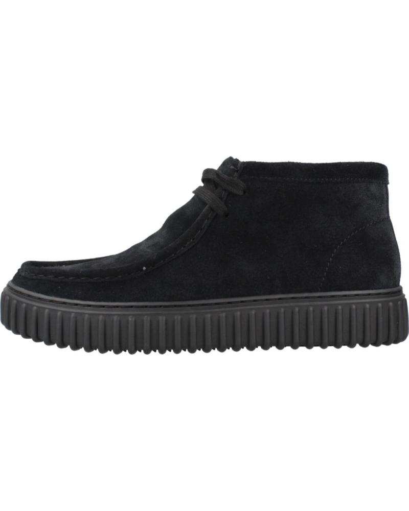 CLARKS TORHILL HI 26173664 STIVALI SCAMOSCIATI NERI BLACK
