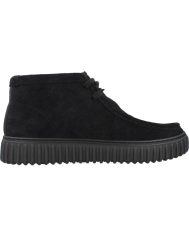 CLARKS TORHILL HI 26173664 STIVALI SCAMOSCIATI NERI BLACK