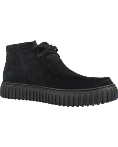 CLARKS TORHILL HI 26173664 STIVALI SCAMOSCIATI NERI BLACK