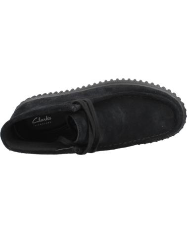 CLARKS TORHILL HI 26173664 STIVALI SCAMOSCIATI NERI BLACK