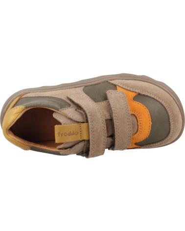 KINDER-SNEAKER FRODDO G3130274 BRAUN MIT KLETTVERSCHLUSS DRKGRN