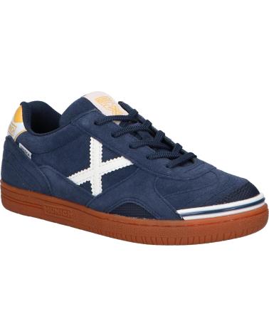 Woman and girl and boy Trainers MUNICH 1500323 GRESCA KID 323 AZUL
