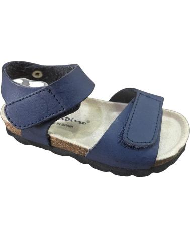 SANDALE EN CUIR ALADINO 1907 BLEU MARINE AZUL