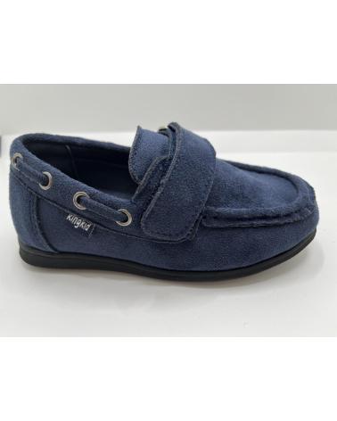 BUBBLE BOBBLE FH180 BOAT LOAFERS WITH VELCRO SERRATEX BLUE AZUL