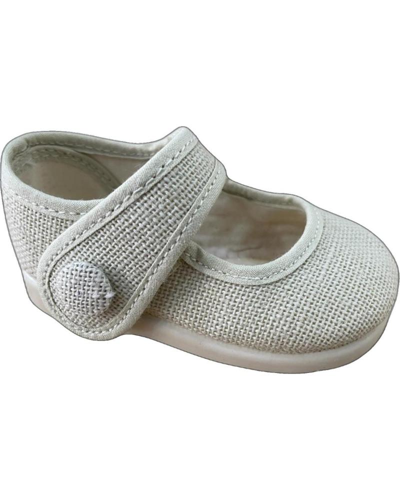 ANDREA RUIZ LINEN MARY JANES 955 BEIGE BEIGE