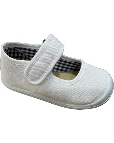 EL CABALLITO VULPEQUES 303 RESPECTFUL CANVAS MARY JANES WHITE BLANCO