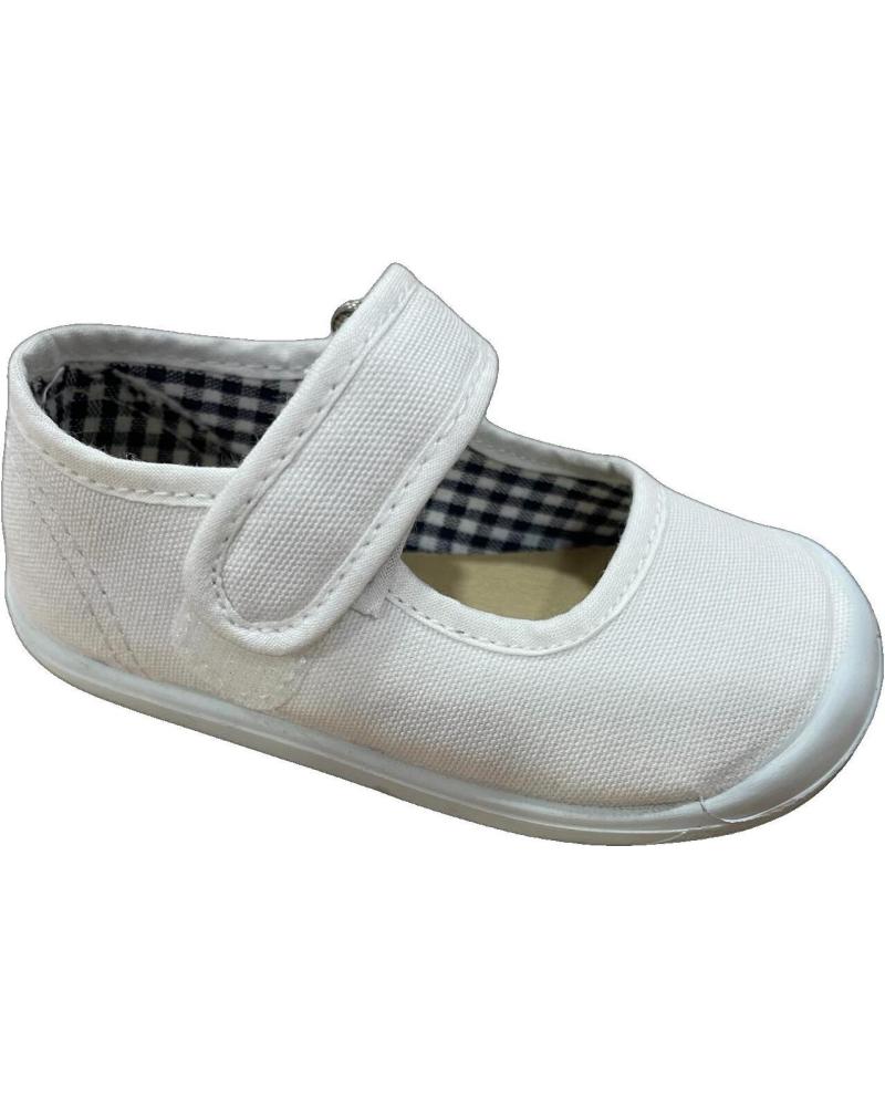 EL CABALLITO VULPEQUES 303 RESPECTFUL CANVAS MARY JANES WHITE BLANCO