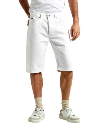 PEPE JEANS BERMUDA SLIM BIANCO PM801075TC3 BLANCO