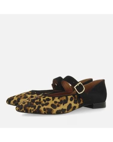 MOCASSINS MARY JANE GIOSEPPO FERNITZ COM ESTAMPA DE LEOPARDO E BICO PRETO LEOPARD