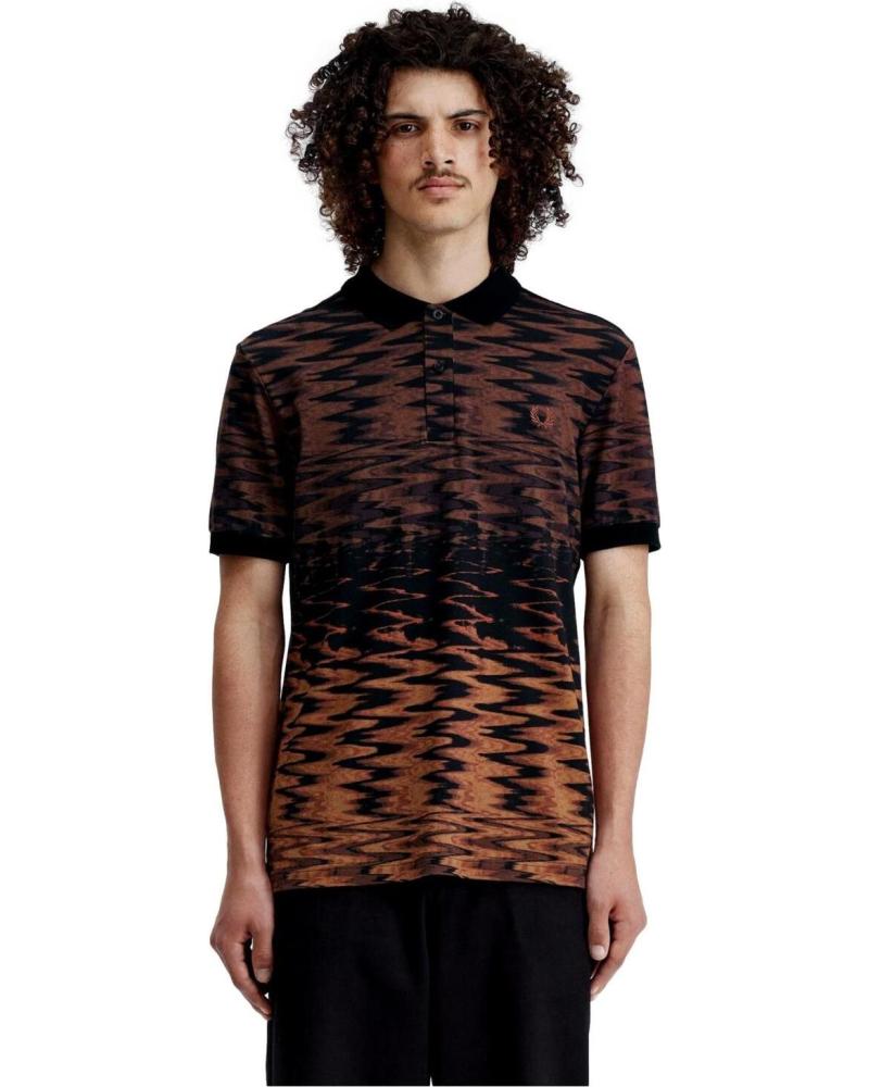Inizio-FRED-PERRY-POLO-CON-GRAFITI-M7732-NEGRO