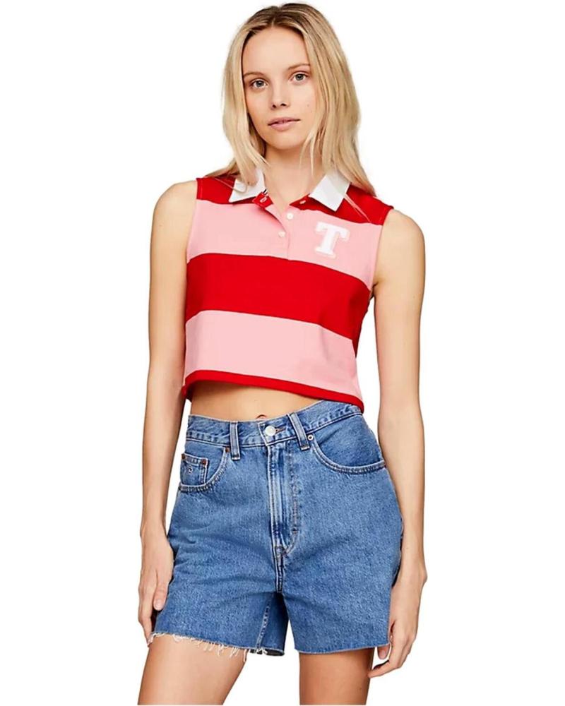 Inizio-TOMMY-JEANS-POLO-LETTERMAN-SIN-MANGAS-DW0DW17764-ROJO
