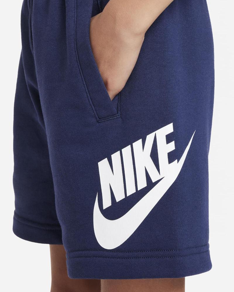 NIKE PANTALONCINI SPORTSWEAR CLUB FLEECE BLU MARINO AZUL MARINO