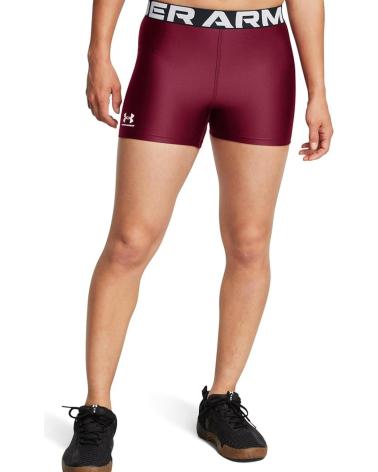 UNDER ARMOUR SHORT DE COMPRESSION HEATGEAR 1383629 BORDEAUX BLANCO
