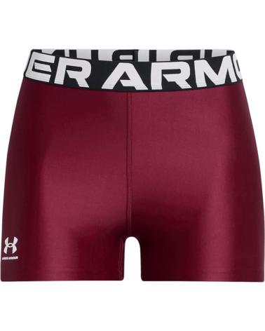 UNDER ARMOUR SHORT DE COMPRESSION HEATGEAR 1383629 BORDEAUX BLANCO