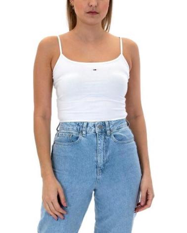 TOMMY JEANS ESSENTIAL TOP WEISS DW0DW17381 BLANCO