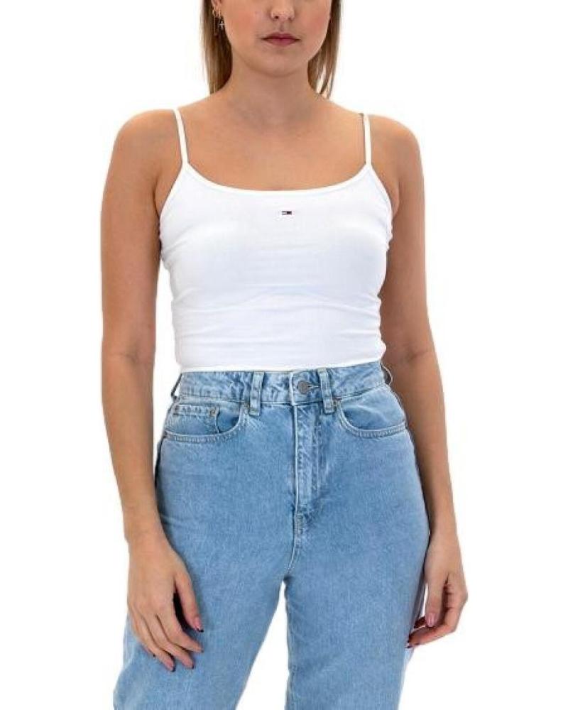 TOMMY JEANS ESSENTIAL TOP WEISS DW0DW17381 BLANCO