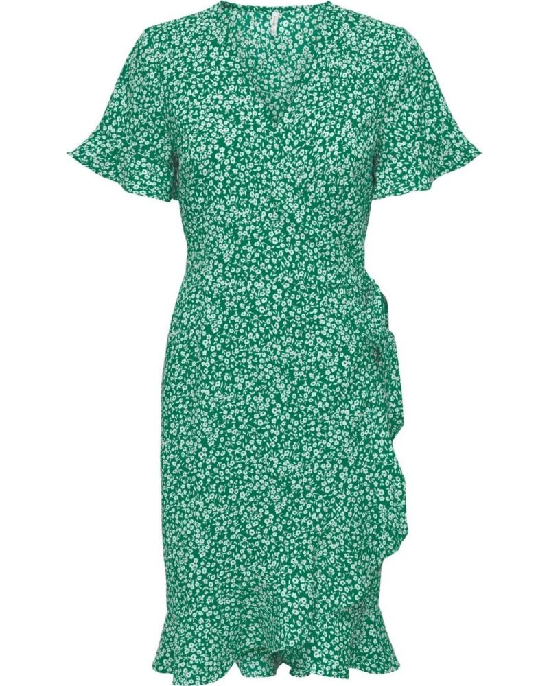 VESTITO STAMPATO ONLY VERDE - MODELLO 15288846 VERDE