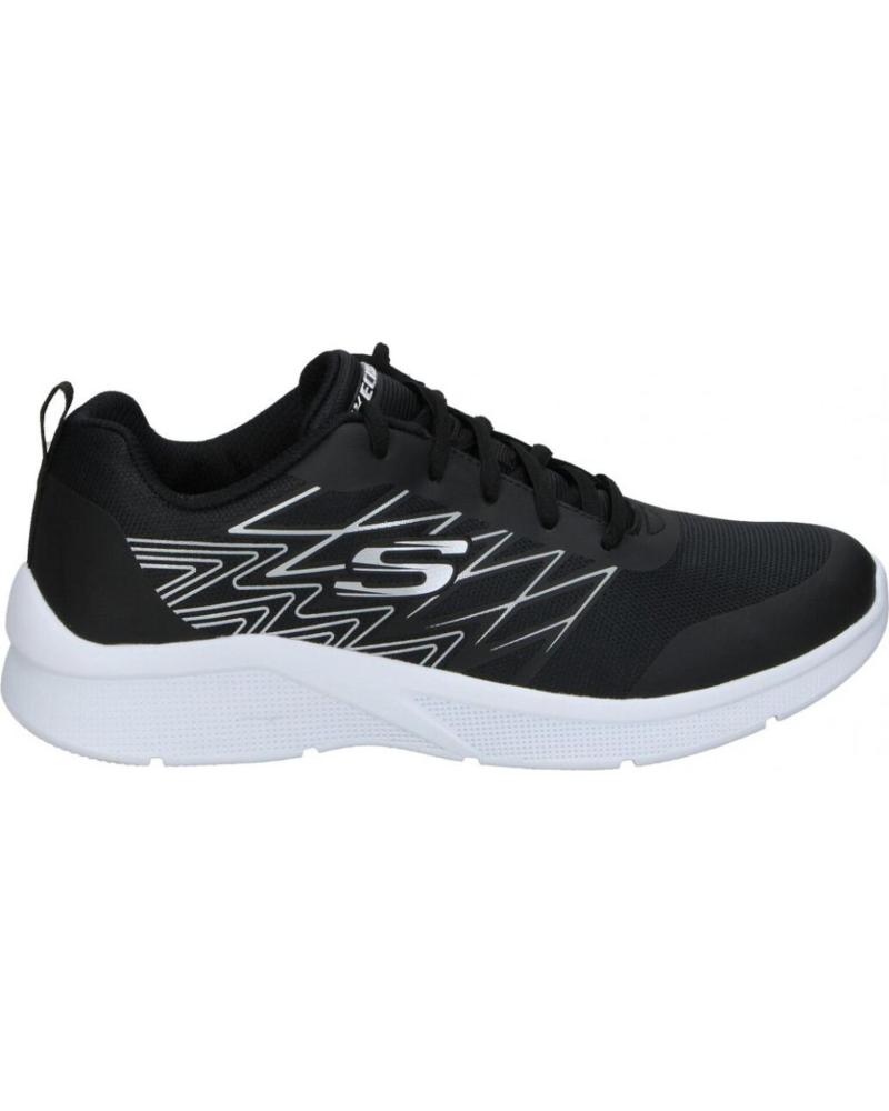 SCARPE SKECHERS MICROSPEC 403769L BKSL NERE NEGRO