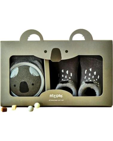 ATTIPAS KOALA GSK GREY GIFT SET WITH KNEE PADS GRIS