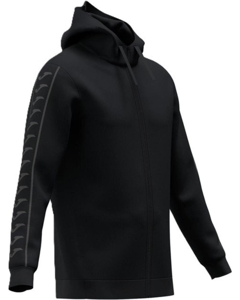 FELPA CON CAPPUCCIO JOMA ICONO STREET GRIGIO SCURO E NERO NEGRO
