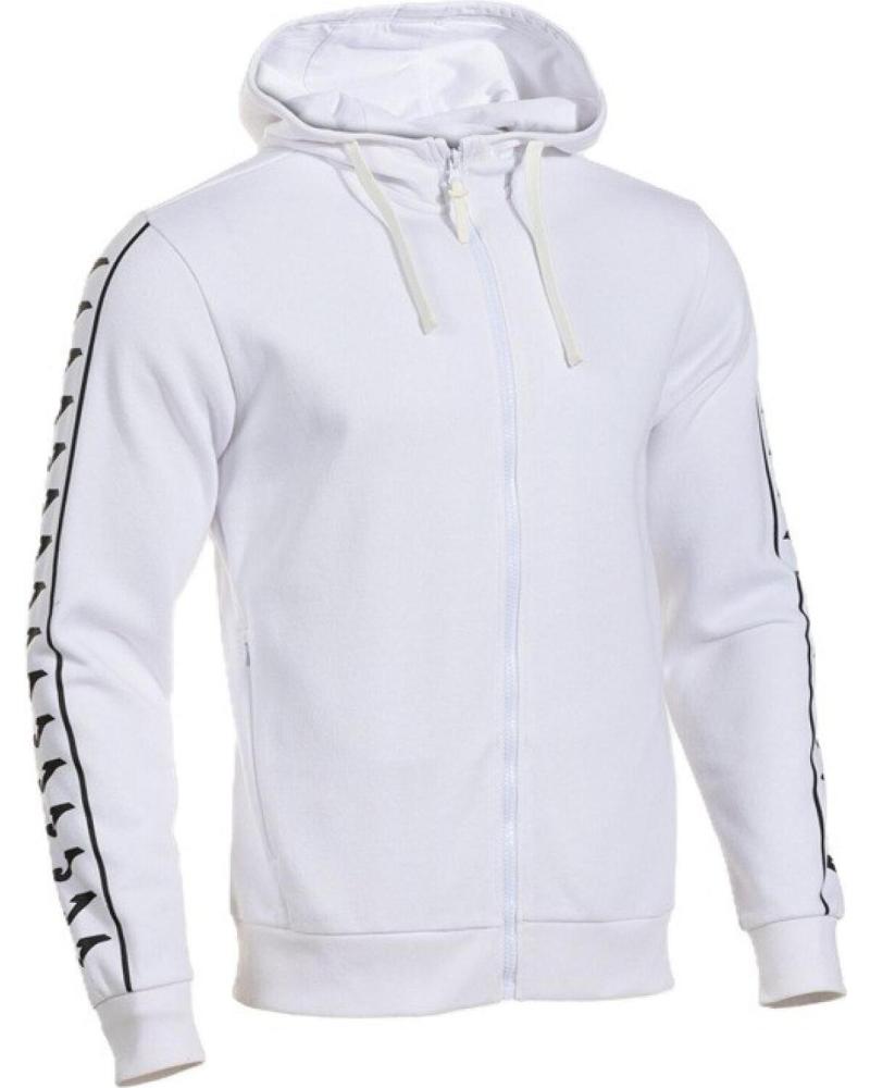FELPA CON CAPPUCCIO JOMA ICONO STREET BIANCA E NERA BLANCO