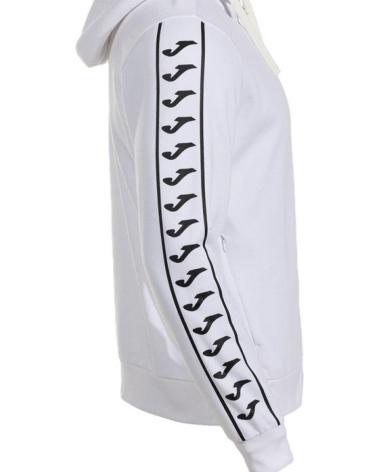 FELPA CON CAPPUCCIO JOMA ICONO STREET BIANCA E NERA BLANCO