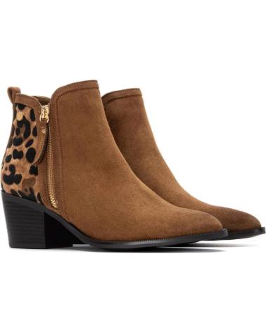STIVALETTO CON TACCO XTI 144647 CAMMELLO CON STAMPA ANIMALIER DA DONNA CAMEL
