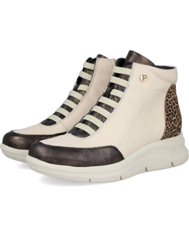 BOTTINES PITILLOS 10754 CRÈME AVEC DÉTAIL IMPRIMÉ ANIMAL CREMA