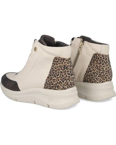 BOTTINES PITILLOS 10754 CRÈME AVEC DÉTAIL IMPRIMÉ ANIMAL CREMA