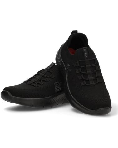 ETIKA 82034 ZAPATILLAS DEPORTIVAS NEGRAS ELÁSTICAS NEGRO