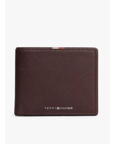 PORTAFOGLIO TOMMY HILFIGER TH CORP CC COIN MARRONE CON PORTAMONETE MARRON
