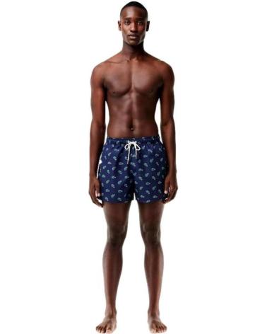LACOSTE BANADOR CON ESTAMPADO DE COCODRILO AZUL