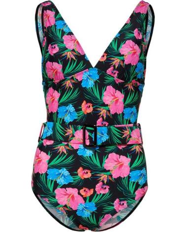 COSTUME DA BAGNO ONLY STAMPA FLOREALE 15251012 NERO NEGRO