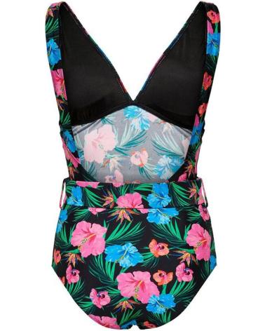 COSTUME DA BAGNO ONLY STAMPA FLOREALE 15251012 NERO NEGRO