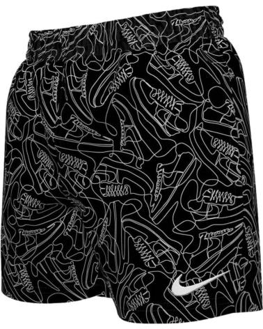 COSTUME DA BAGNO NIKE VOLLEY SHORT SNEAKER NERO NEGRO