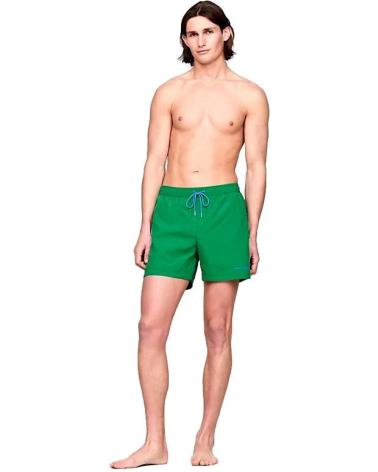 COSTUME DA BAGNO TOMMY JEANS VERDE TAGLIO SLIM CON LOGO VERDE