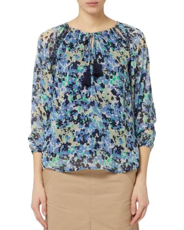 CAMICETTA STAMPATA CHIARA PRINT PL304830 BLU PEPE JEANS AZUL