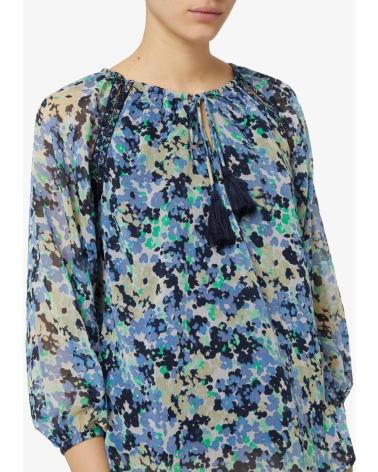 CAMICETTA STAMPATA CHIARA PRINT PL304830 BLU PEPE JEANS AZUL
