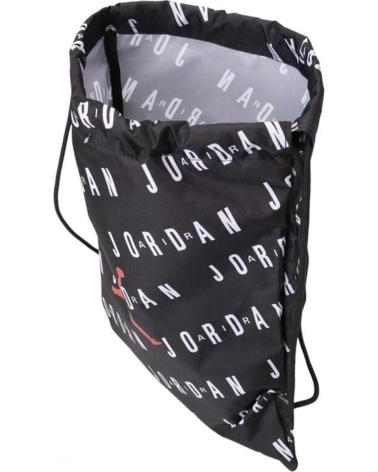 BORSA A SACCO JORDAN NERA CON COULISSE E STAMPA LOGO NEGRO
