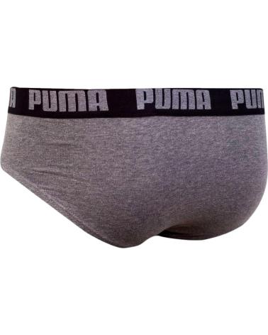 PACK DE DOS CALZONCILLOS SLIP PUMA 521030001 GRIS GRIS
