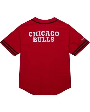 MITCHELL NESS SHORT SLEEVE T-SHIRT TBTF6700-BULLS FOR MEN RED ROJO